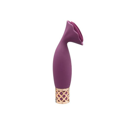 Side view of the Pillow Talk Secrets Passion shows its unique, flower-shaped broad head | Kinkly Shop