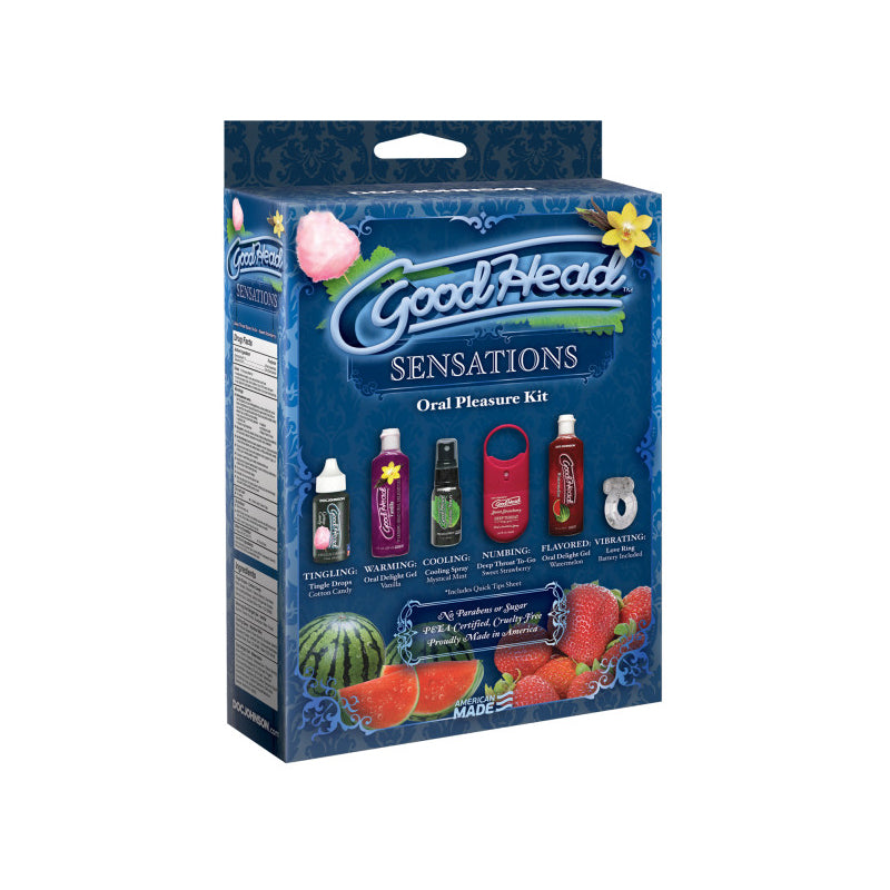Packaging for the Goodhead Sensations Kit | Kinkly Shop