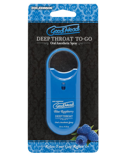 Goodhead to Go - Deep Throat Spray in Blue Raspberry | Kinkly Shop