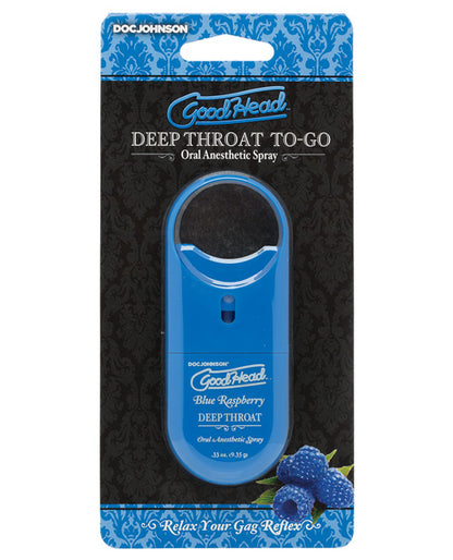 Goodhead to Go - Deep Throat Spray in Blue Raspberry | Kinkly Shop