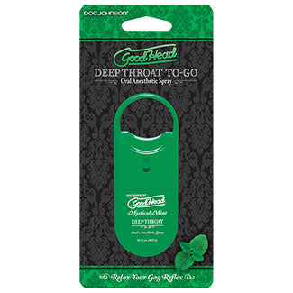 Goodhead to Go - Deep Throat Spray in Mint | Kinkly Shop