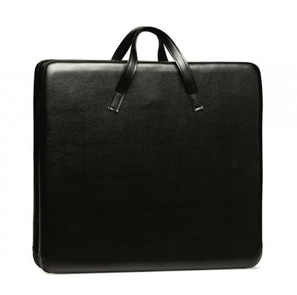 The Strict Bondage Board folded up. It has two handles for easier carrying. It looks like an oddly-sized suitcase that's very tall. | Kinkly Shop