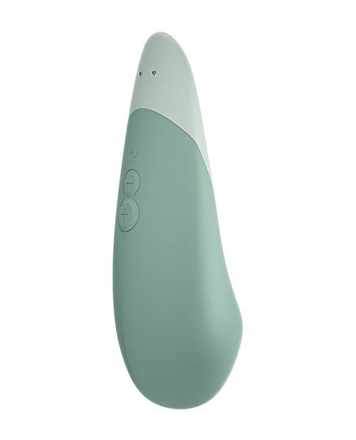 The backside of the Womanizer Vibe. This showcases the three buttons on the handle of the Womanizer Vibe. | Kinkly Shop