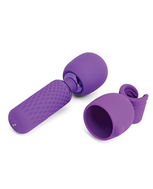 The Nubii: Harlow Mini shown next to the optional wand massager attachment head. | Kinkly Shop