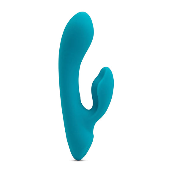 Side view of the Jolie Nubii: Warming Mini, showcasing the size and design of the rabbit vibrator. | Kinkly Shop