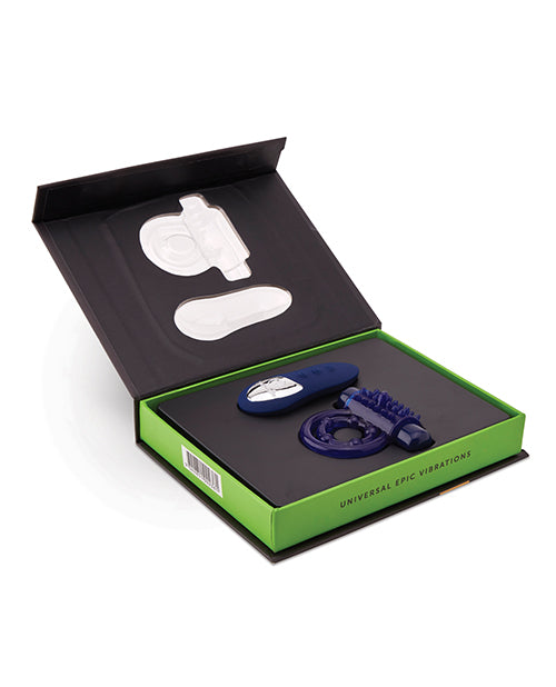 The Remote Control Bullet Ring and its remote in the packaging tray. | Kinkly Shop