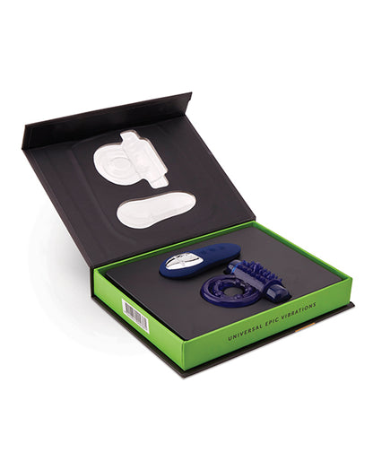 The Remote Control Bullet Ring and its remote in the packaging tray. | Kinkly Shop