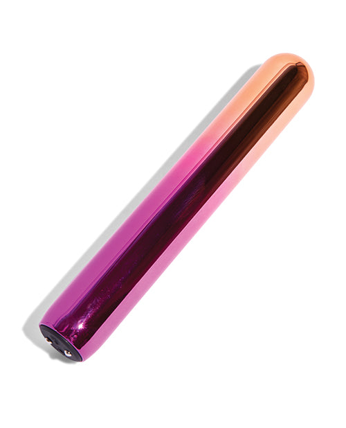 The Aluminum Rumba lays out on a flat surface. The aluminum surface is very shiny, and it looks very smooth. | Kinkly Shop