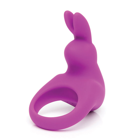 Happy Rabbit Rechargeable Cock Ring in Purple against a plain white background | Kinkly Shop