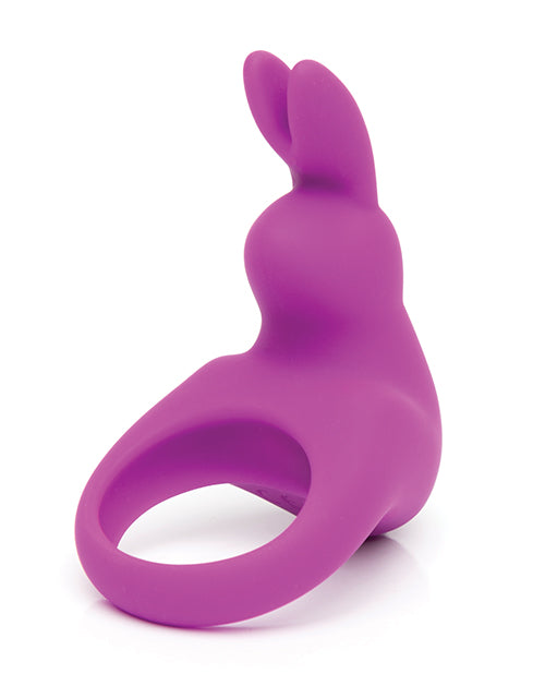 Happy Rabbit Rechargeable Cock Ring in Purple against a plain white background | Kinkly Shop