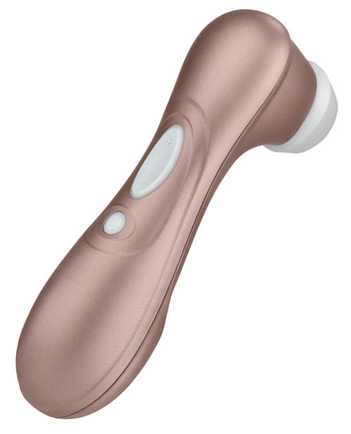 The handle of the Satisfyer Pro 2 - Generation 2 with multiple levels of texturing along the handle for easier gripping | Kinkly Shop