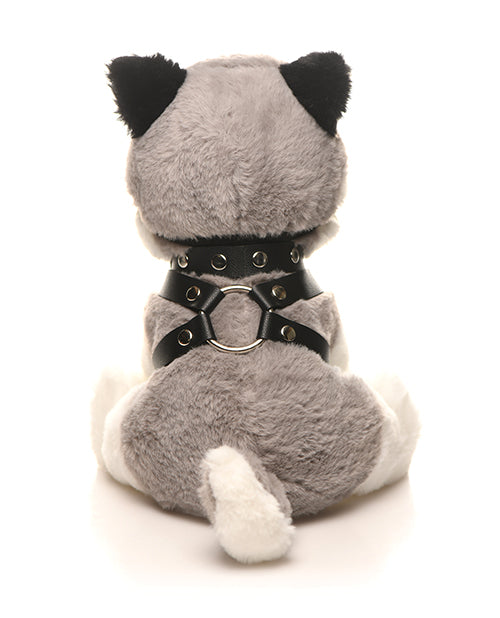 Backside of the Max the Fetish Pup showcasing the back side of the harness and the collar. | Kinkly Shop