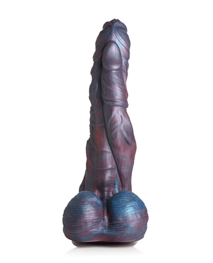 The underside of the dildo. From this angle, it's very clear that the Creature Cocks Hydra is a twist of three shafts together | Kinkly Shop