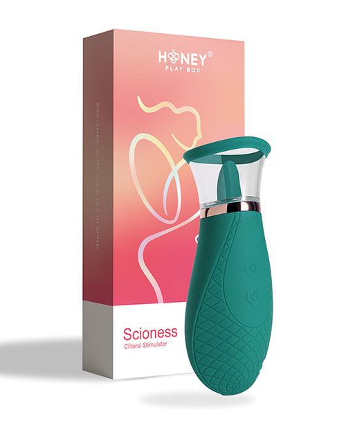 The Scioness next to the packaging it comes in | Kinkly Shop