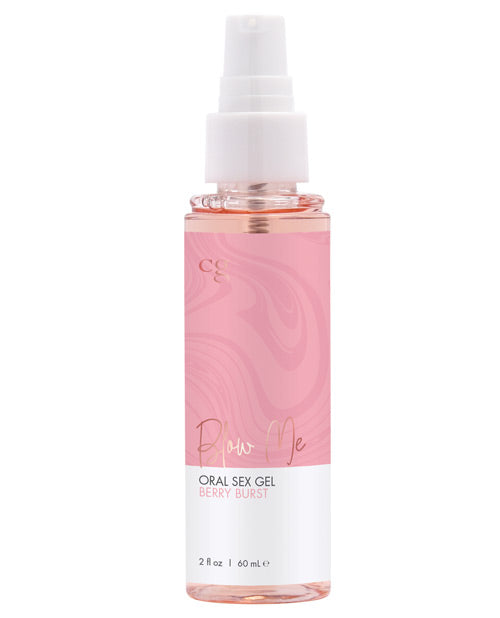 The CG Blow Me Oral Sex Gel with the protective lid removed, showing the spray nozzle that makes for easy application. | Kinkly Shop