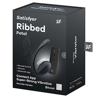Packaging for the Satisfyer Ribbed Petal | Kinkly Shop