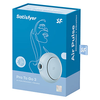 Satisfyer Pro To Go 3 in Blue | Kinkly Shop