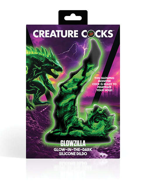 Packaging for the Creature Cocks Glowzilla | Kinkly Shop