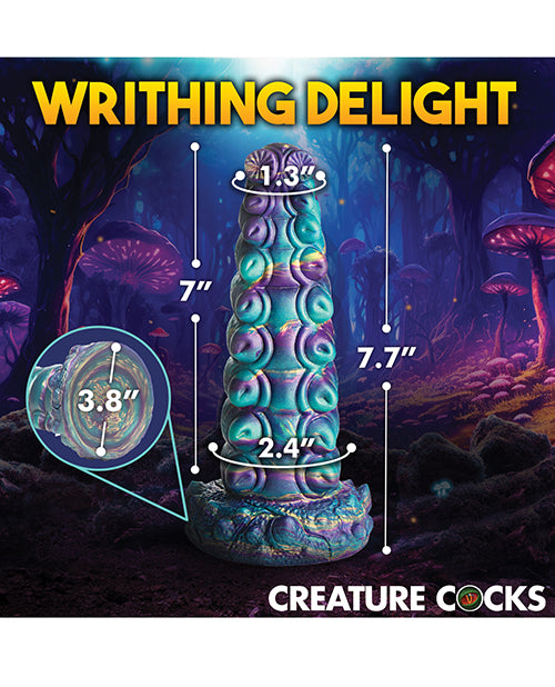 The measurements of the Creature Cocks Chrysalis. All measurements are included within the product text description. | Kinkly Shop