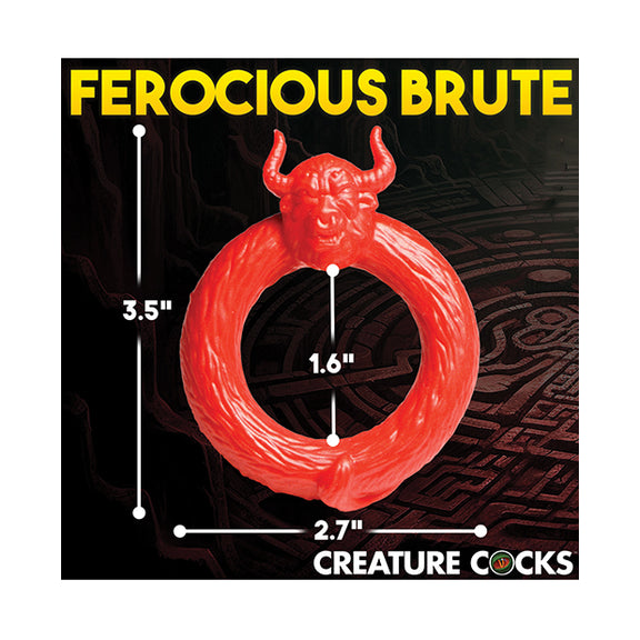 The Creature Cocks Beast Mode with measurements superimposed on top of it. All measurements can be found within the product text description. | Kinkly Shop