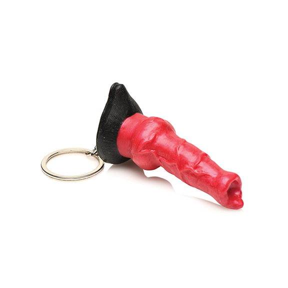 The Creature Cocks Hell-Hound Key Chain in front of a plain white background | Kinkly Shop