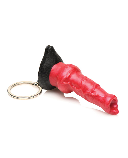 The Creature Cocks Hell-Hound Key Chain in front of a plain white background | Kinkly Shop