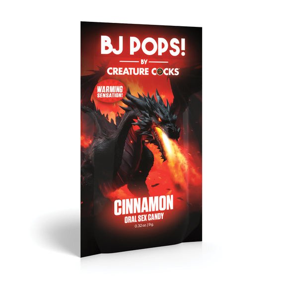 The Creature Cocks BJ Pops! in Cinnamon for a warming flavor | Kinkly Shop