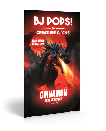 The Creature Cocks BJ Pops! in Cinnamon for a warming flavor | Kinkly Shop