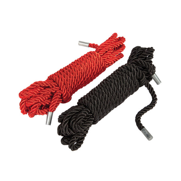 "Restrain Me" Bondage Rope Twin Pack in front of a plain white background | Kinkly Shop