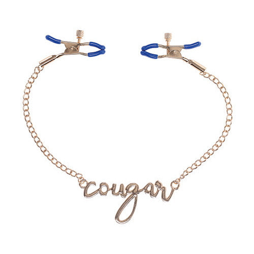Sportsheets Cougar Nipple Clamps in front of a plain white background | Kinkly Shop