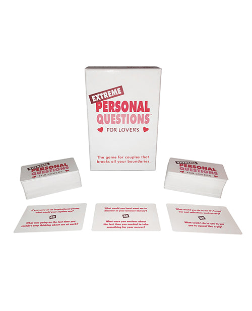 Extreme Personal Questions for Lovers in front of a plain white background | Kinkly Shop