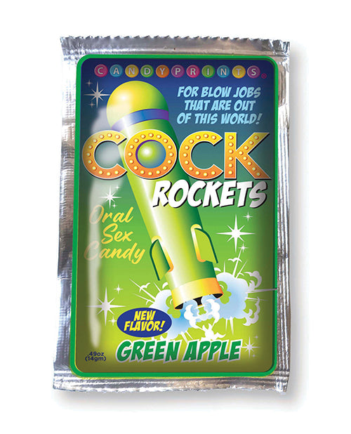 Cock Rockets Oral Sex Candy Pop in Green Apple | Kinkly Shop