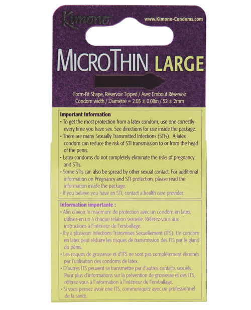 Backside of the Kimono Micro Thin Large packaging | Kinkly Shop