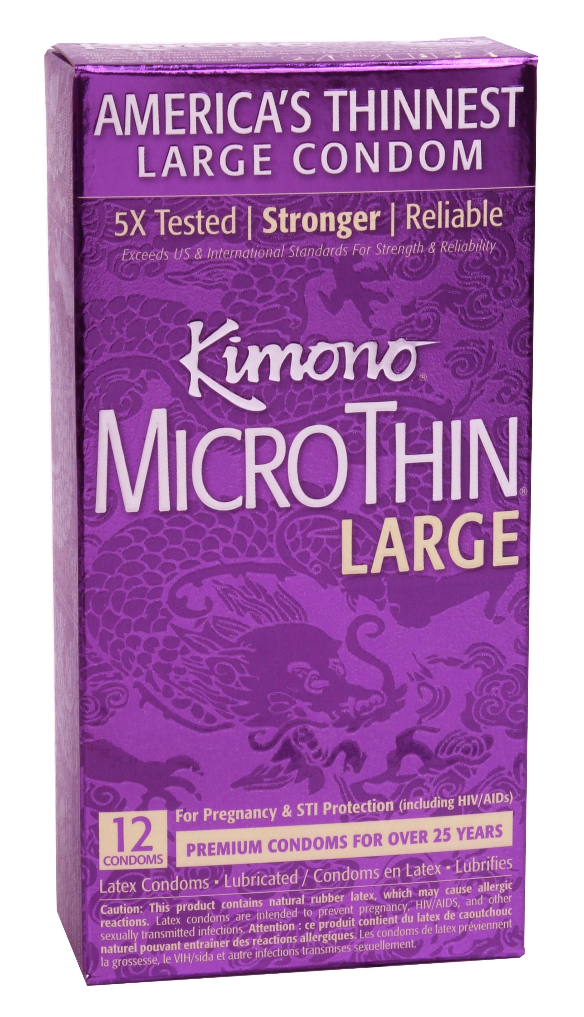 12 pack of the Kimono Micro Thin Large | Kinkly Shop
