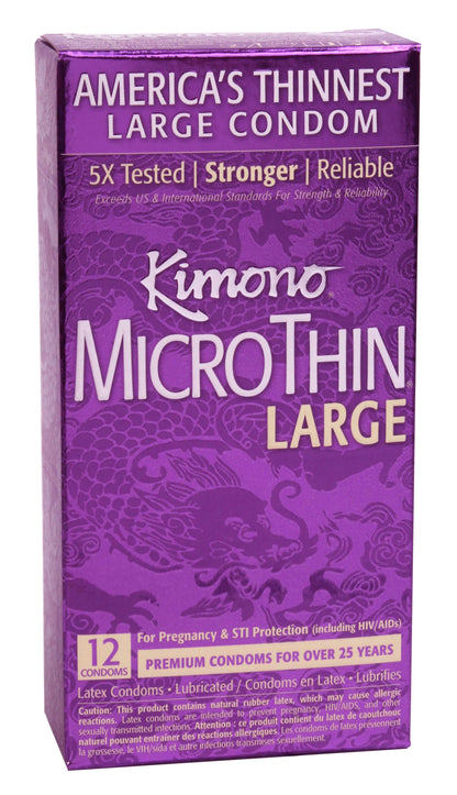 12 pack of the Kimono Micro Thin Large | Kinkly Shop