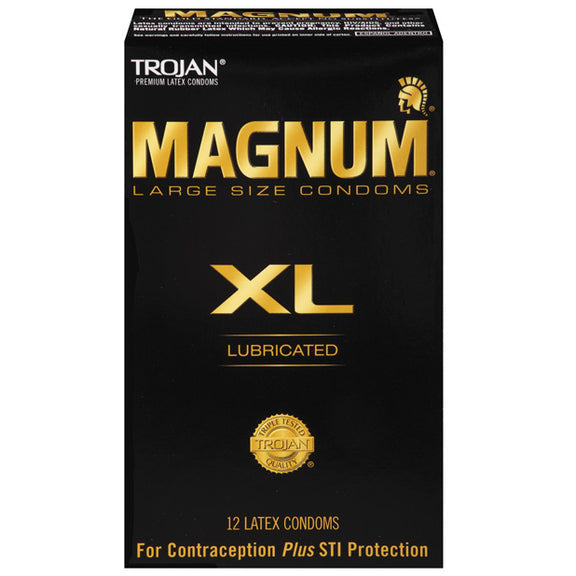 12 pack of the Trojan Magnum XL | Kinkly Shop