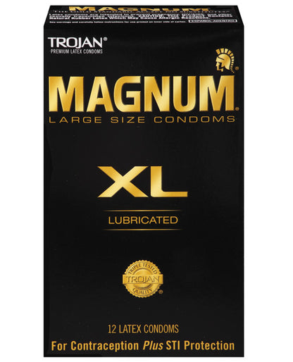 12 pack of the Trojan Magnum XL | Kinkly Shop