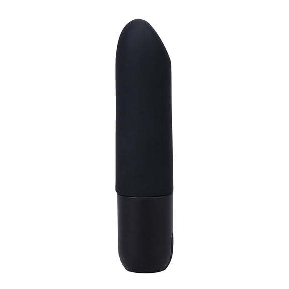 Side view of the In A Bag Bullet Vibe showcases the angled tip that allows for broad, more-contact wherever you want to use it. | Kinkly Shop