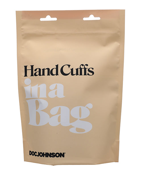 Packaging for the In A Bag Handcuffs | Kinkly Shop