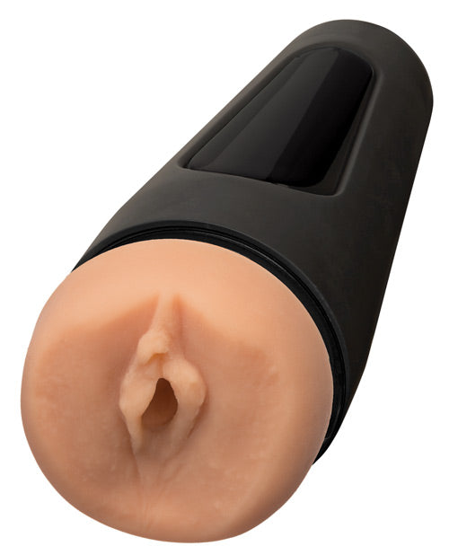 The Main Squeeze The Virgin with the orifice facing towards the camera. It looks like a realistic vulva. | Kinkly Shop
