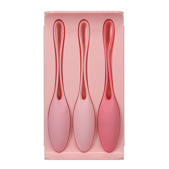 The tray that the three kegel exercisers of the In A Bag Kegel Trainers come in | Kinkly Shop
