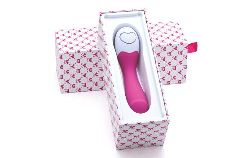The Lovelife Cuddle rests inside of a tray inside of the packaging for the Lovelife Cuddle | Kinkly Shop