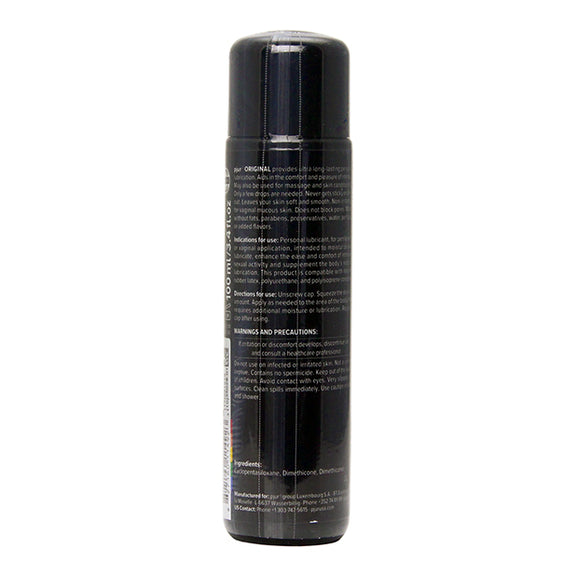 Backside of the Pjur Original: Rainbow Edition bottle | Kinkly Shop