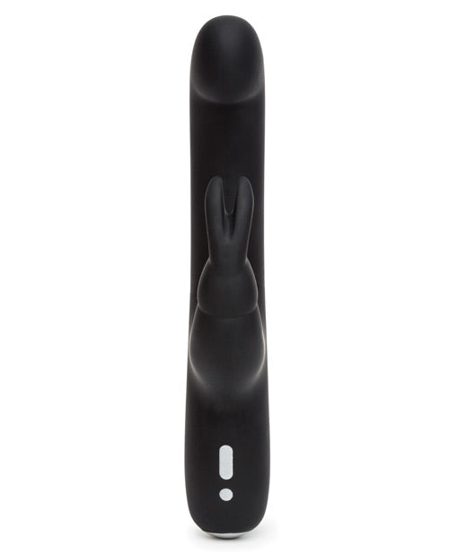Close-up of the rabbit/bunny clitoral attachment on the Happy Rabbit Slimline G-spot. It has the classic bunny ears with a targeted shape. | Kinkly Shop