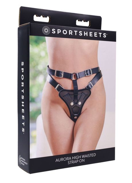 Packaging for the Sportsheets Aurora High Waisted Harness | Kinkly Shop