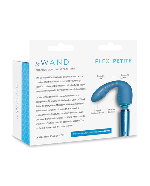 Backside of the packaging of the Le Wand Petite Flexi Attachment | Kinkly Shop