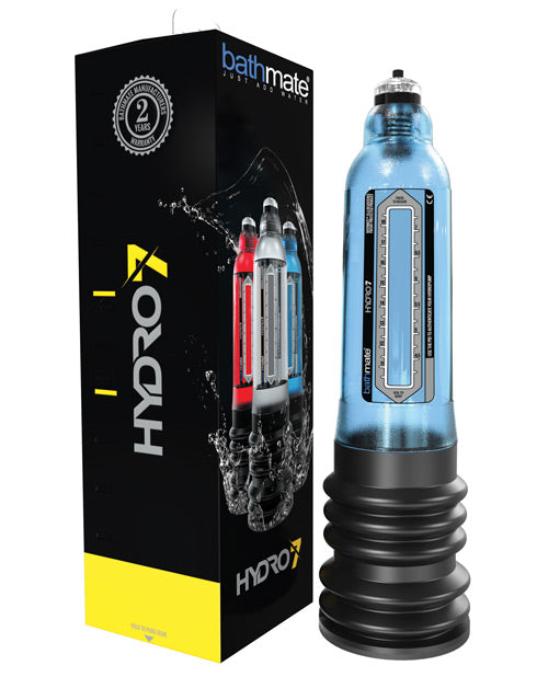 The Bathmate Hydro 7 Hydropump shown next to its packaging | Kinkly Shop