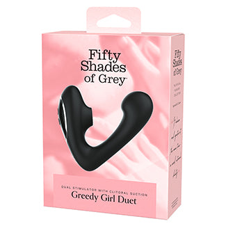 Fifty Shades Greedy Girl Duet Suction Vibrator Kinkly Shop Fifty Shades Greedy Girl Duet Suction Vibrator Kinkly Shop