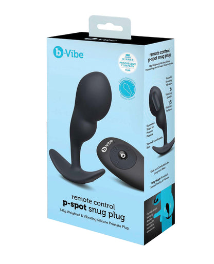 Packaging for the B-Vibe Remote Control P-Spot Snug Plug | Kinkly Shop