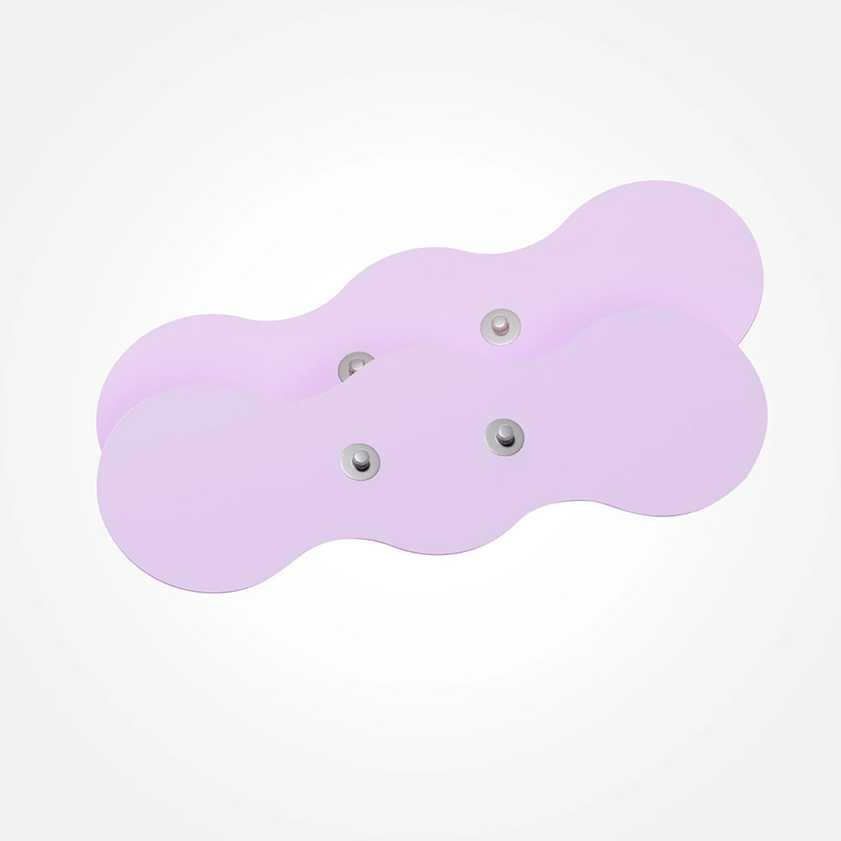The snap-on design of the replaceable electrode pads for the VUSH Aura Wireless TENS Device | Kinkly Shop